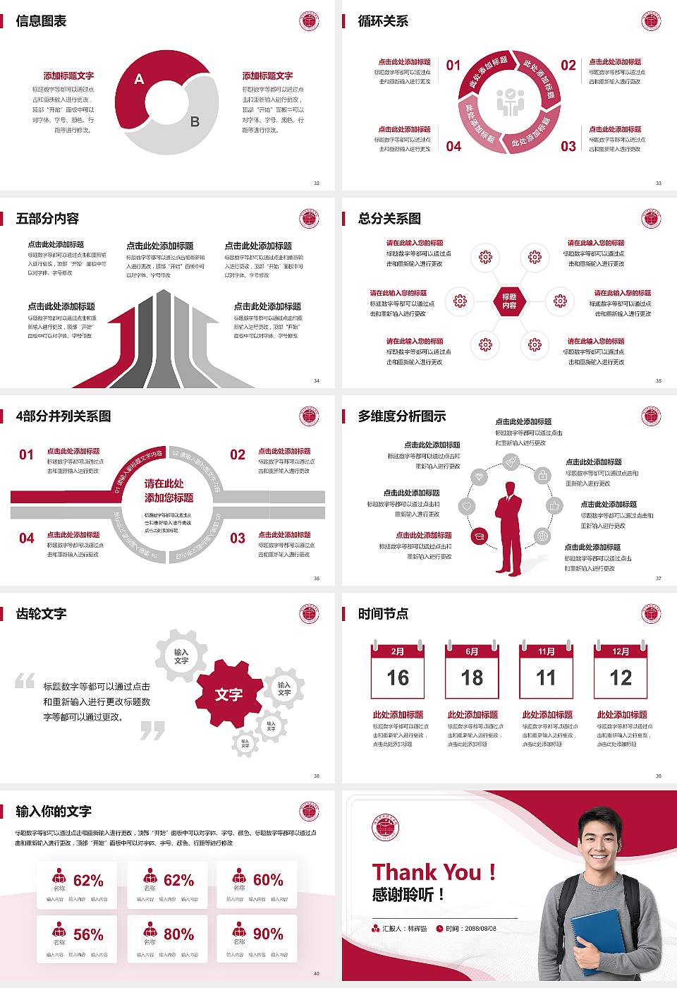 福州职业技术学院大学生职业生涯规划书PPT模板下载16:9格式幻灯片预览图5
