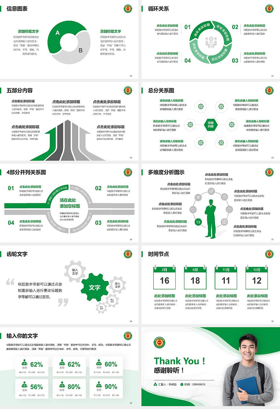 安徽绿海商务职业学院大学生职业生涯规划书PPT模板下载16:9格式幻灯片预览图5