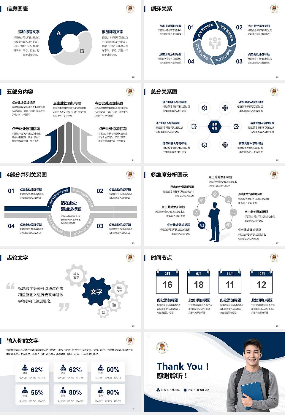 澳门大学大学生职业生涯规划书PPT模板下载16:9格式幻灯片预览图5