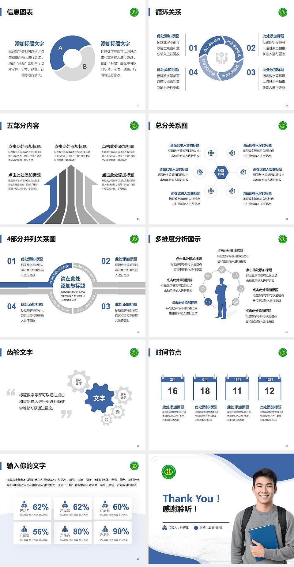 黄冈职业技术学院大学生职业生涯规划书PPT模板下载4:3格式幻灯片预览图5
