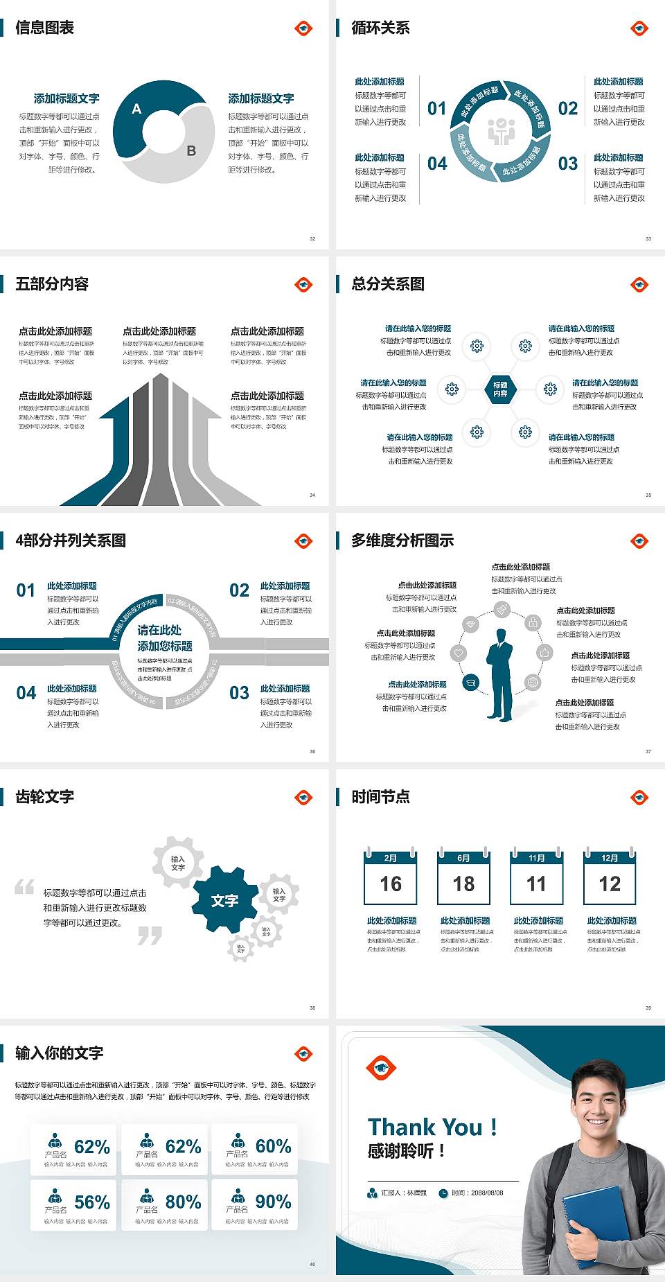 漳州科技职业学院大学生职业生涯规划书PPT模板下载4:3格式幻灯片预览图5