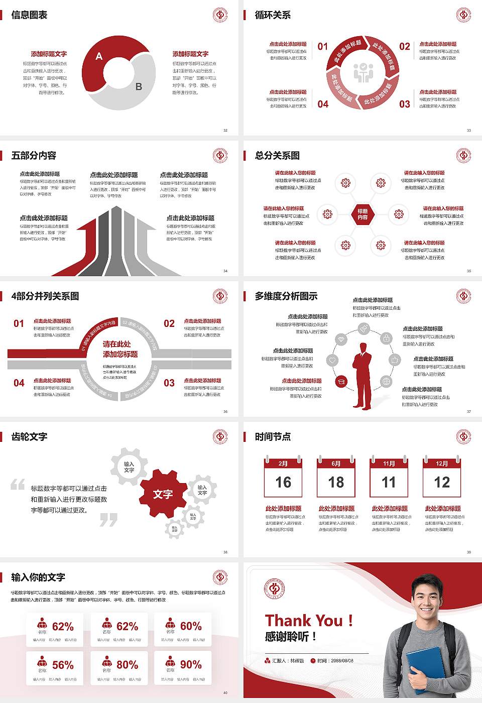 中国石油大学（北京）大学生职业生涯规划书PPT模板下载16:9格式幻灯片预览图5
