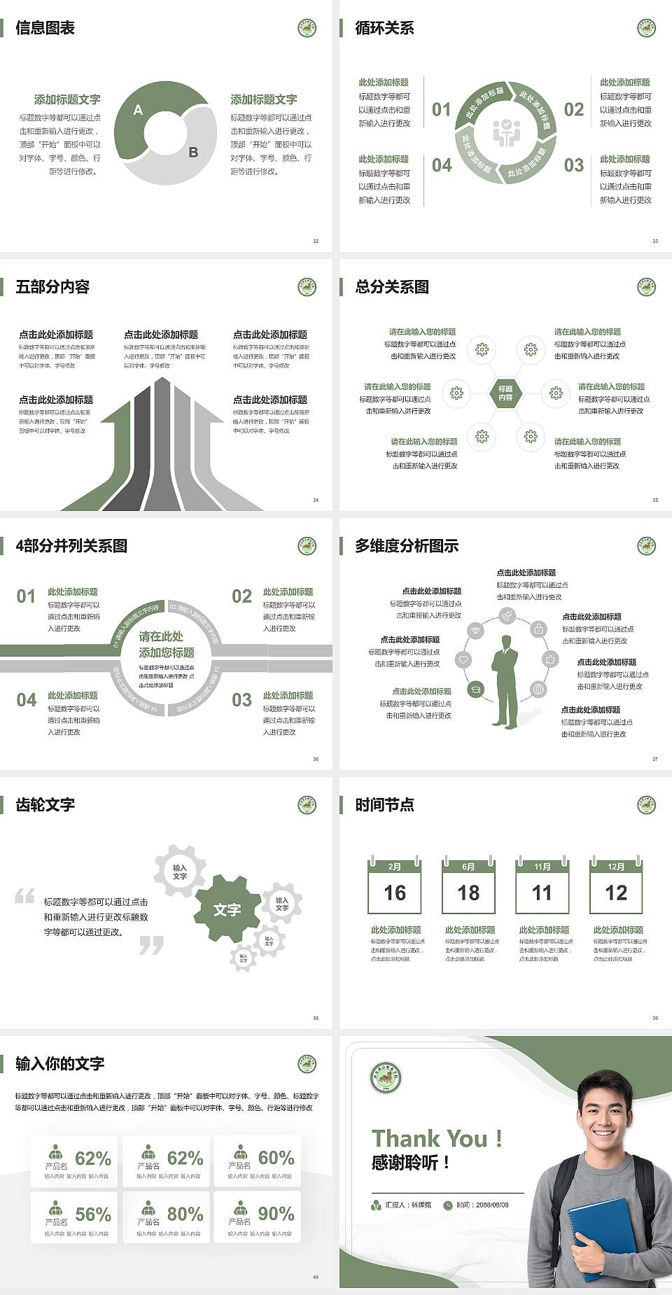 河北政法职业学院大学生职业生涯规划书PPT模板下载4:3格式幻灯片预览图5