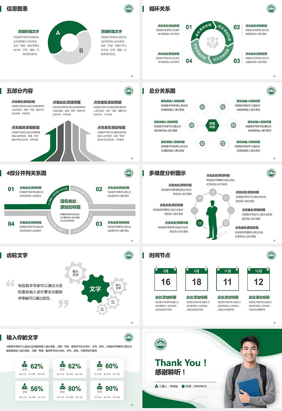 沈阳农业大学大学生职业生涯规划书PPT模板下载16:9格式幻灯片预览图5