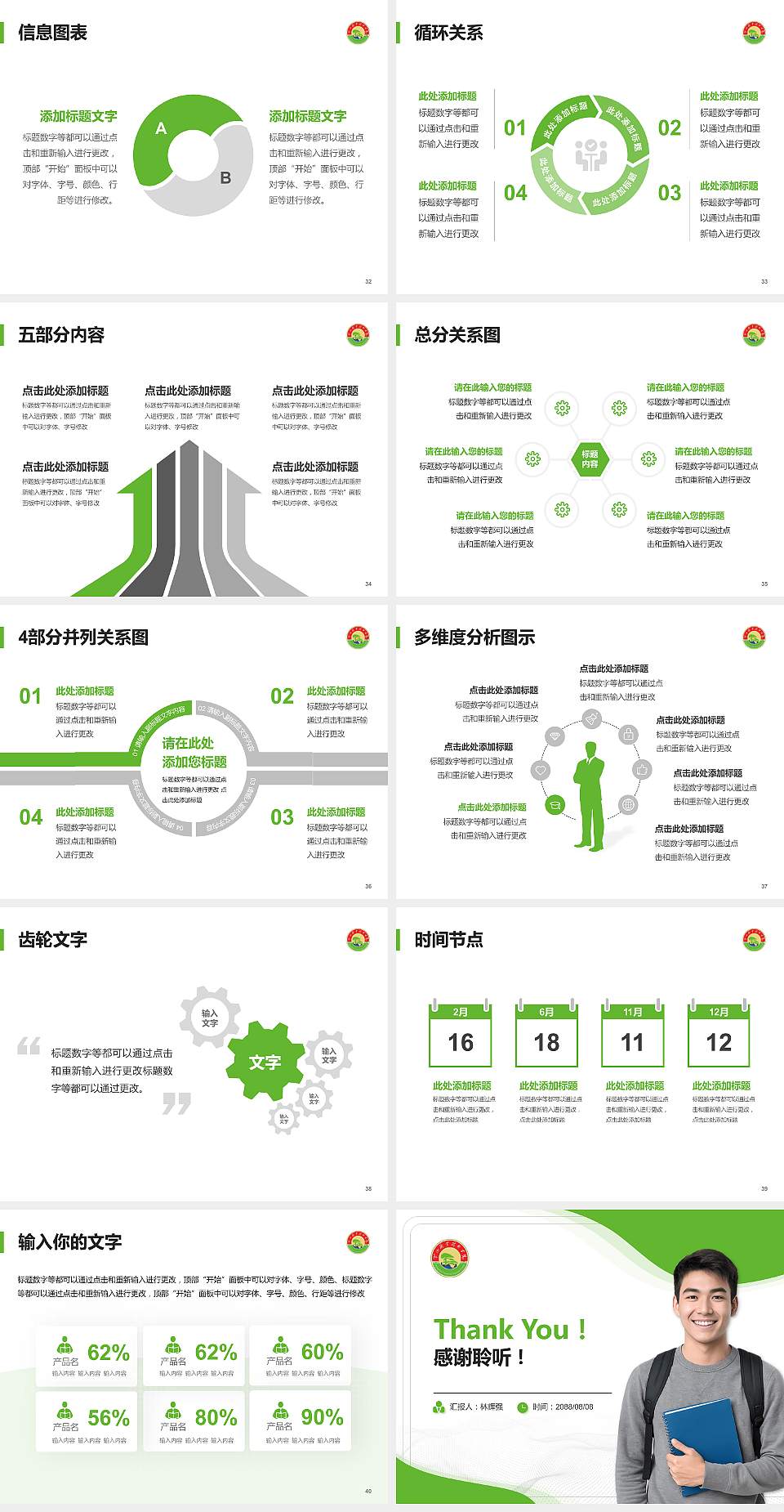 黄山职业技术学院大学生职业生涯规划书PPT模板下载4:3格式幻灯片预览图5