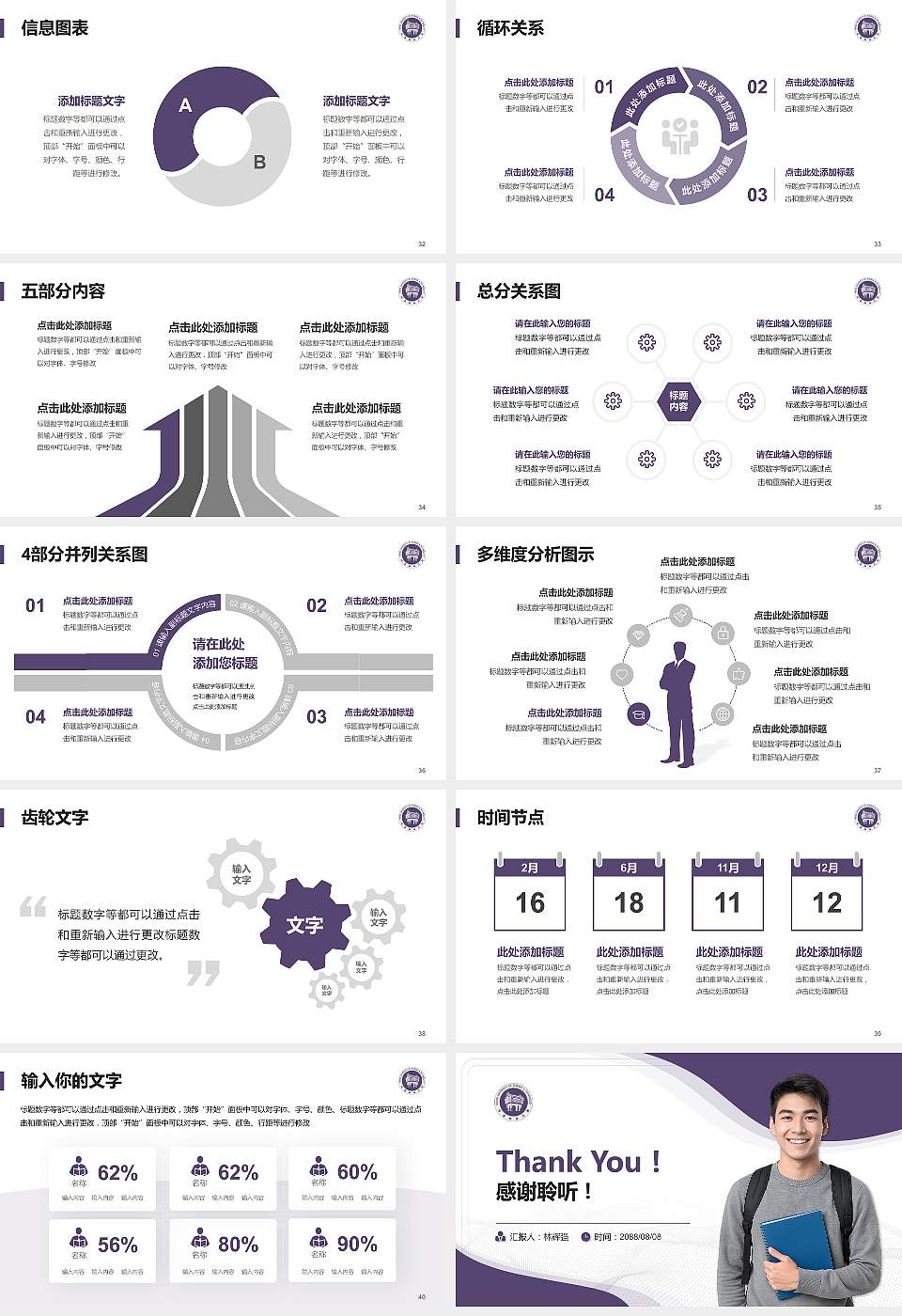 河南科技大学大学生职业生涯规划书PPT模板下载16:9格式幻灯片预览图5