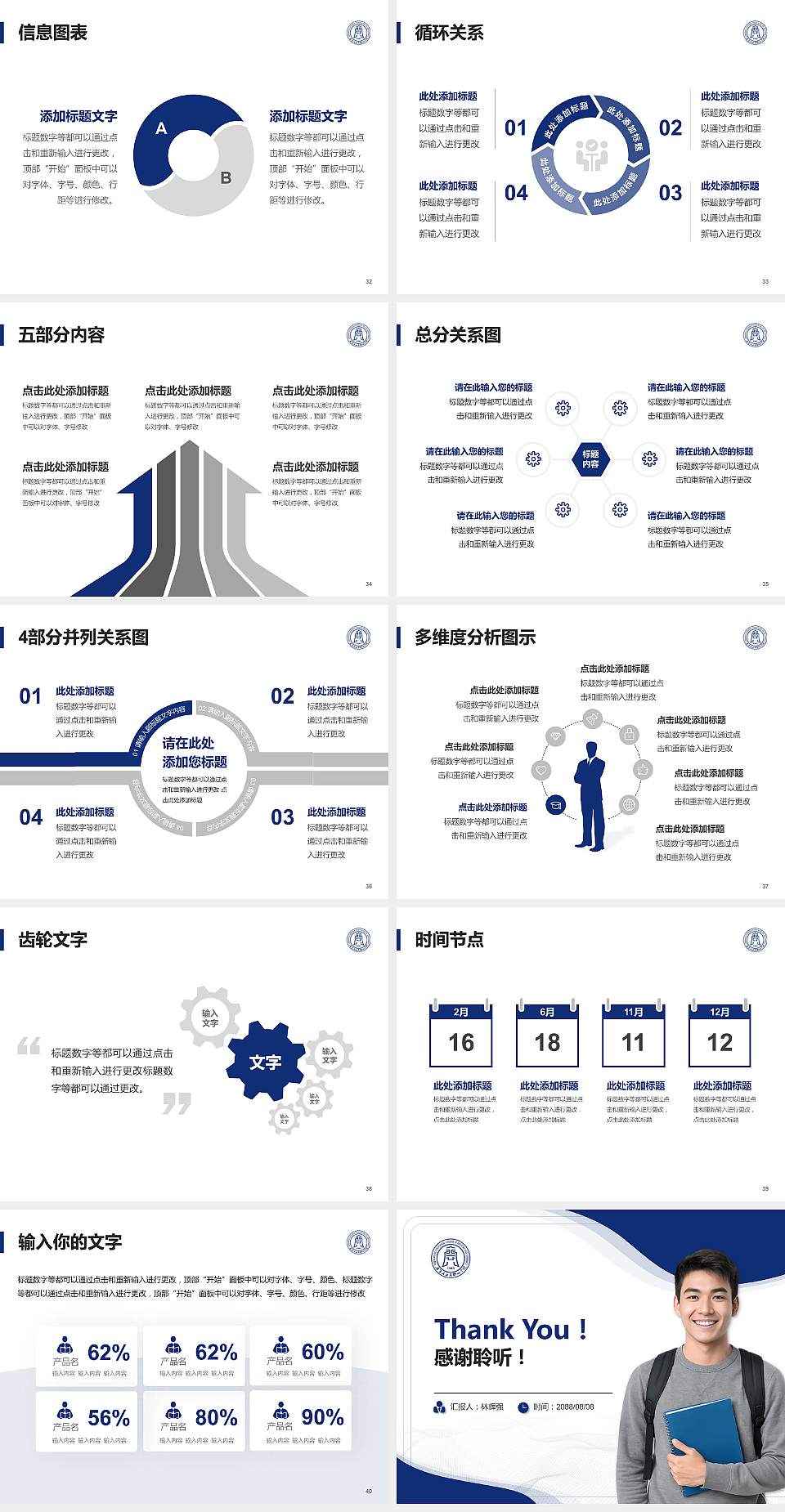 石家庄工商职业学院大学生职业生涯规划书PPT模板下载4:3格式幻灯片预览图5