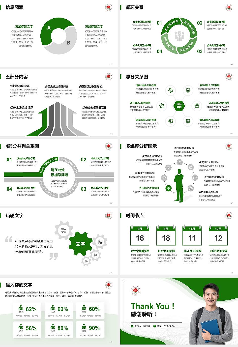菏泽学院大学生职业生涯规划书PPT模板下载16:9格式幻灯片预览图5