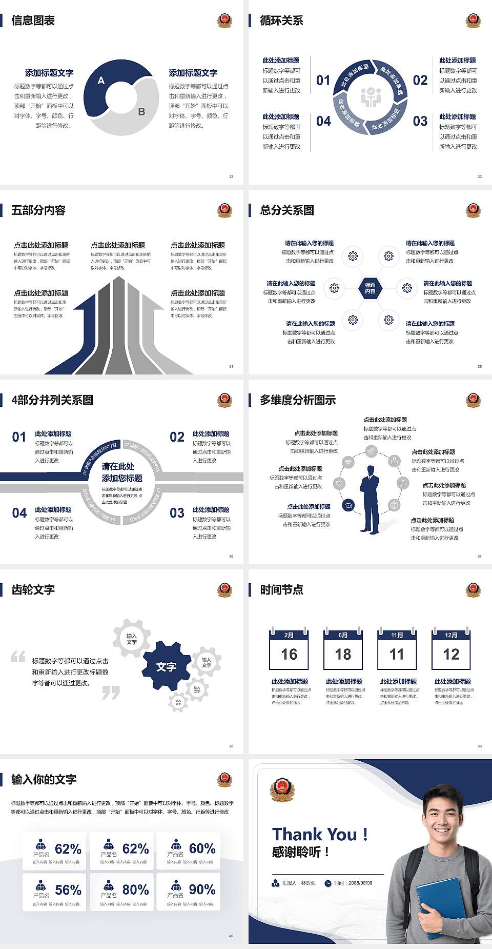 江西司法警官职业学院大学生职业生涯规划书PPT模板下载4:3格式幻灯片预览图5