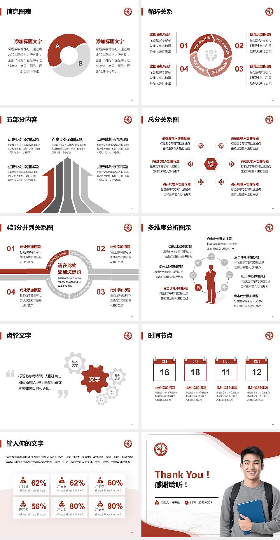 无锡工艺职业技术学院大学生职业生涯规划书PPT模板下载4:3格式幻灯片预览图5