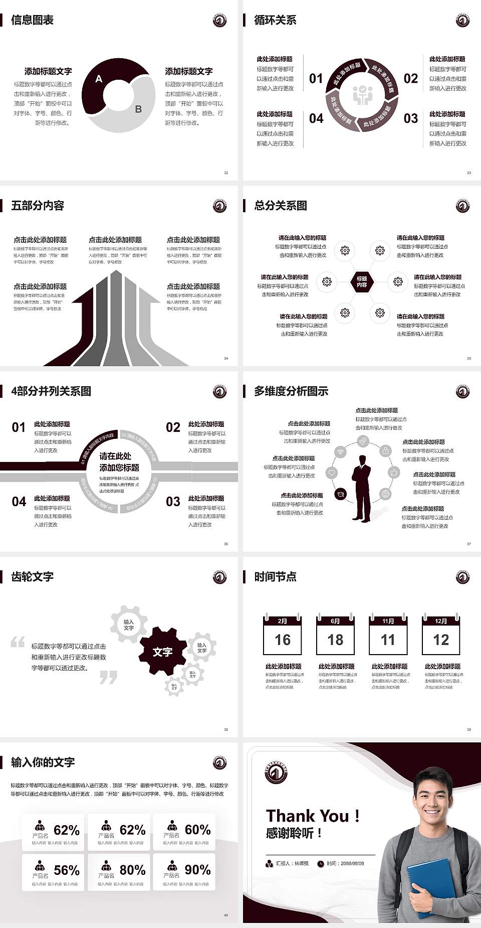 青海高等职业技术学院大学生职业生涯规划书PPT模板下载4:3格式幻灯片预览图5