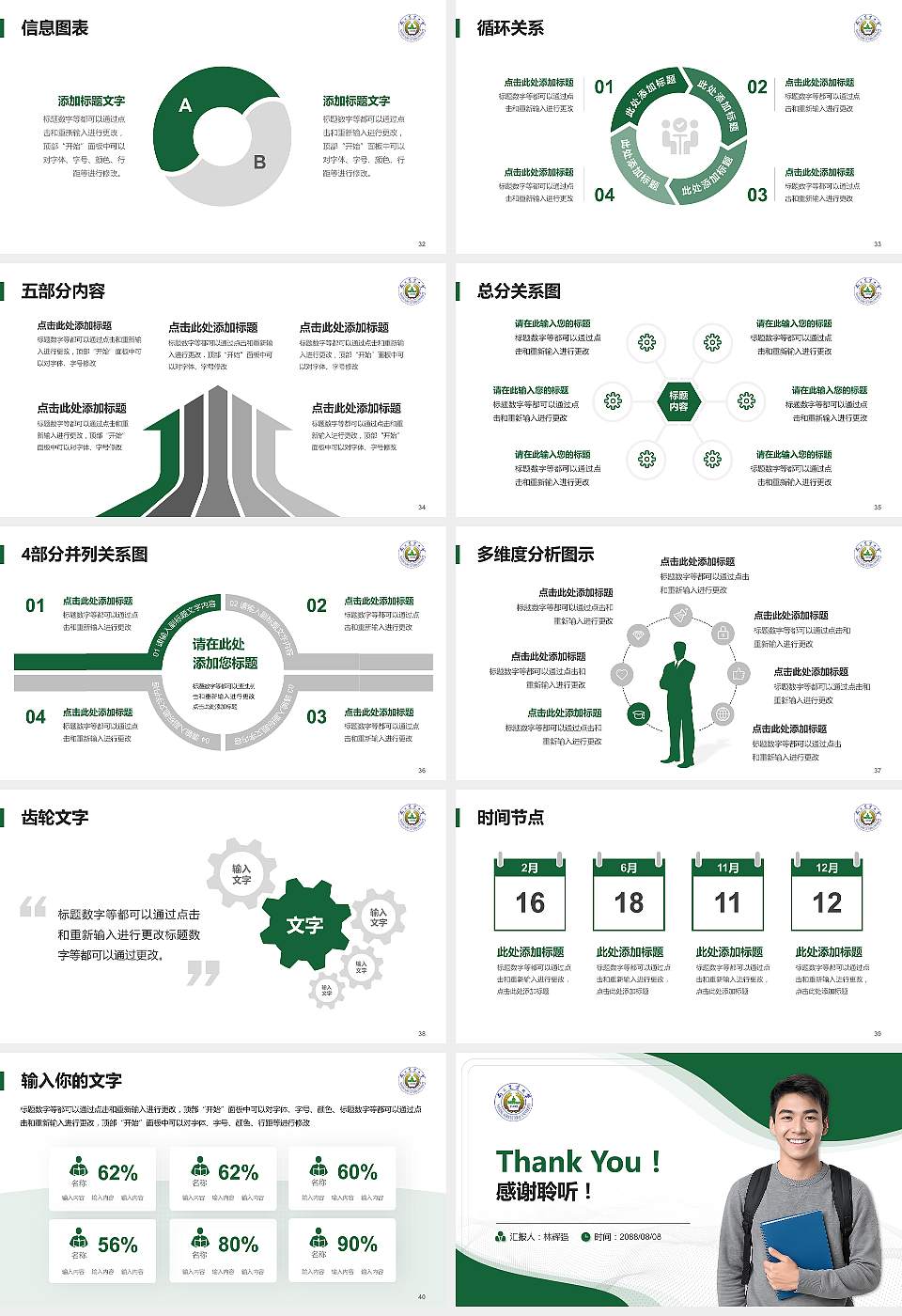 南京农业大学大学生职业生涯规划书PPT模板下载16:9格式幻灯片预览图5