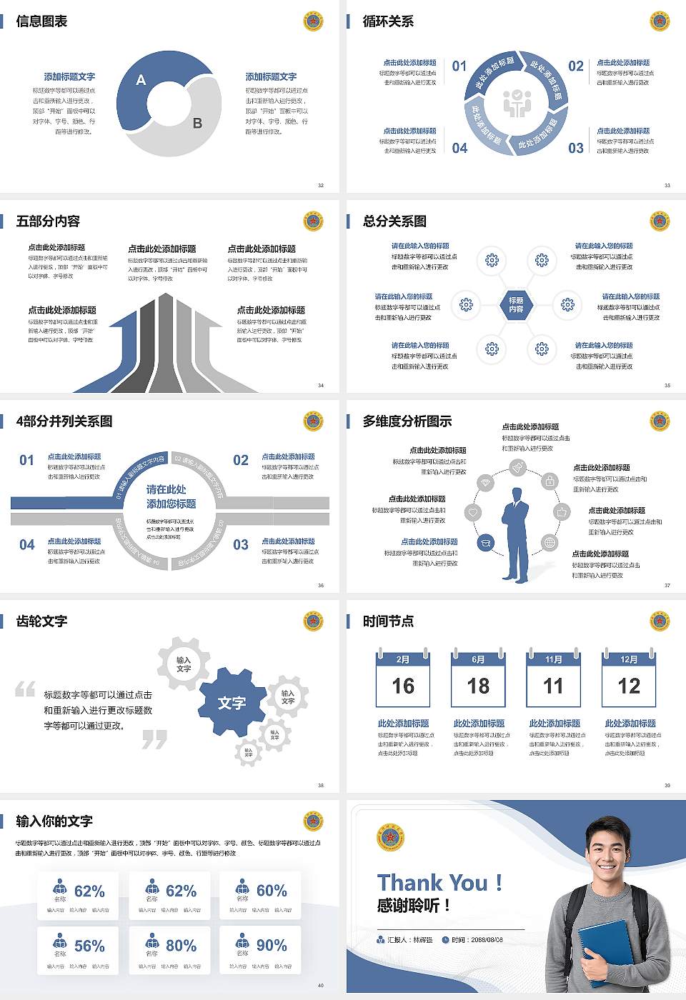 解放军国际关系学院大学生职业生涯规划书PPT模板下载16:9格式幻灯片预览图5