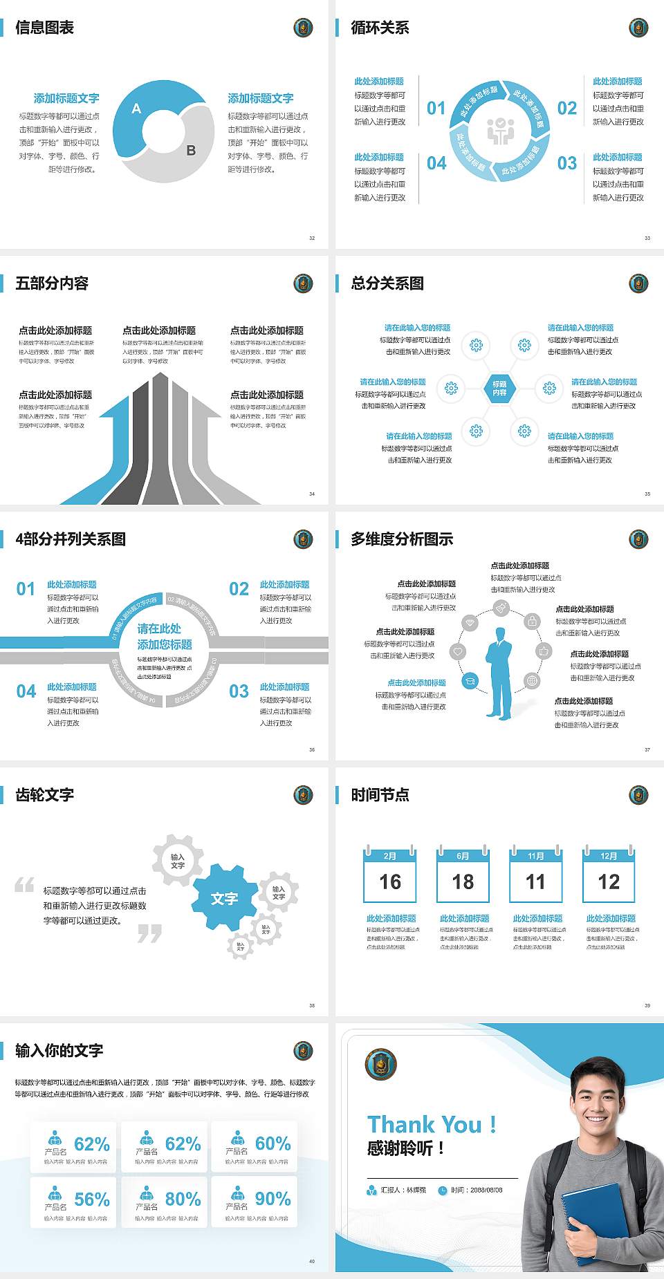 中国刑事警察学院大学生职业生涯规划书PPT模板下载4:3格式幻灯片预览图5