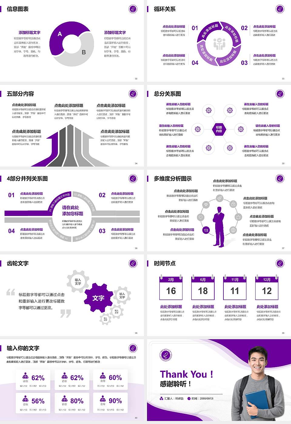 西安理工大学大学生职业生涯规划书PPT模板下载16:9格式幻灯片预览图5