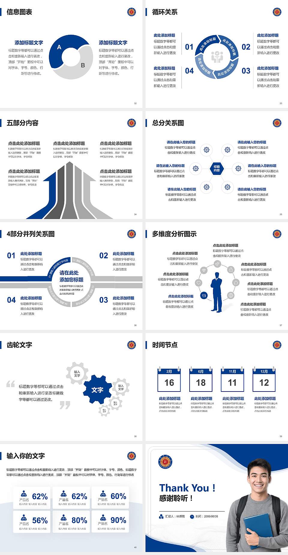 成都锦城学院大学生职业生涯规划书PPT模板下载4:3格式幻灯片预览图5