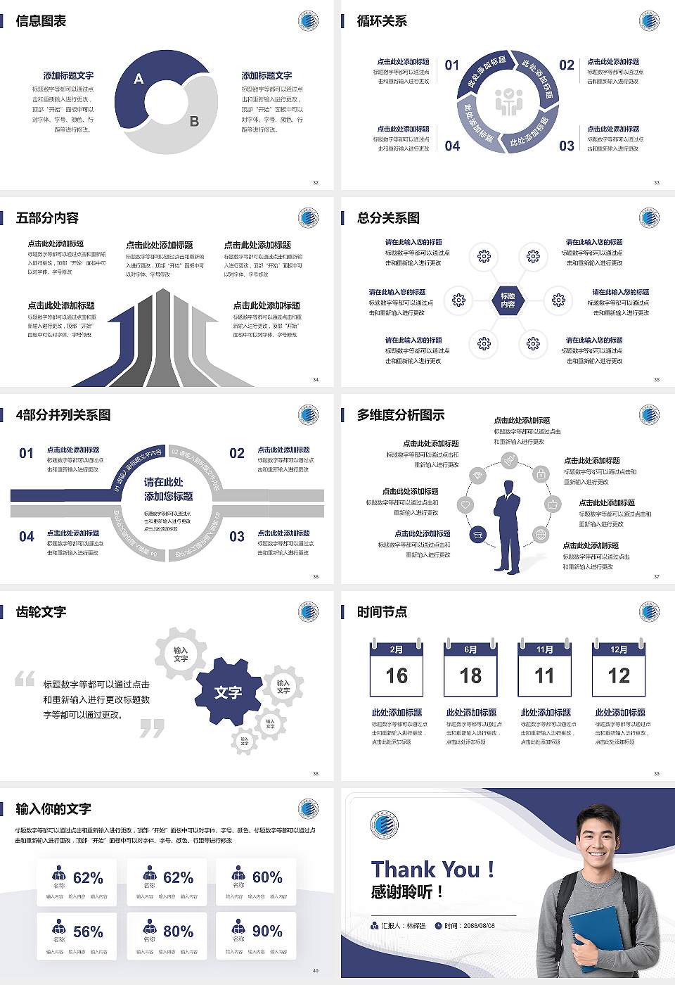 陕西科技大学大学生职业生涯规划书PPT模板下载16:9格式幻灯片预览图5