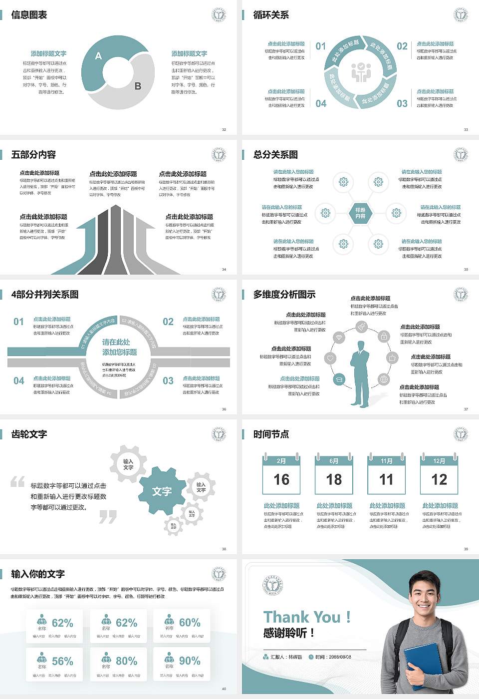 江西医学高等专科学校大学生职业生涯规划书PPT模板下载16:9格式幻灯片预览图5