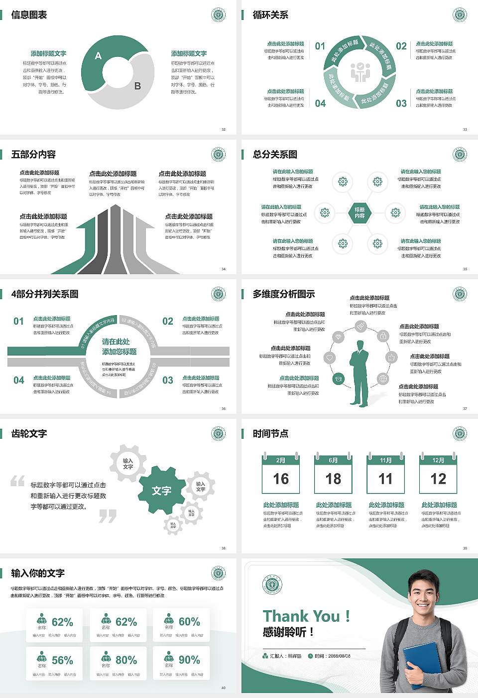 中国药科大学大学生职业生涯规划书PPT模板下载16:9格式幻灯片预览图5