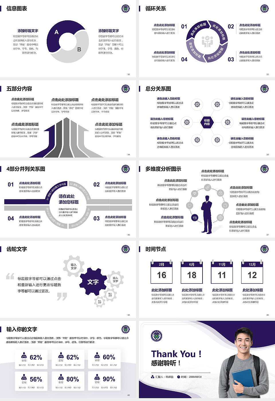 南京森林警察学院大学生职业生涯规划书PPT模板下载16:9格式幻灯片预览图5