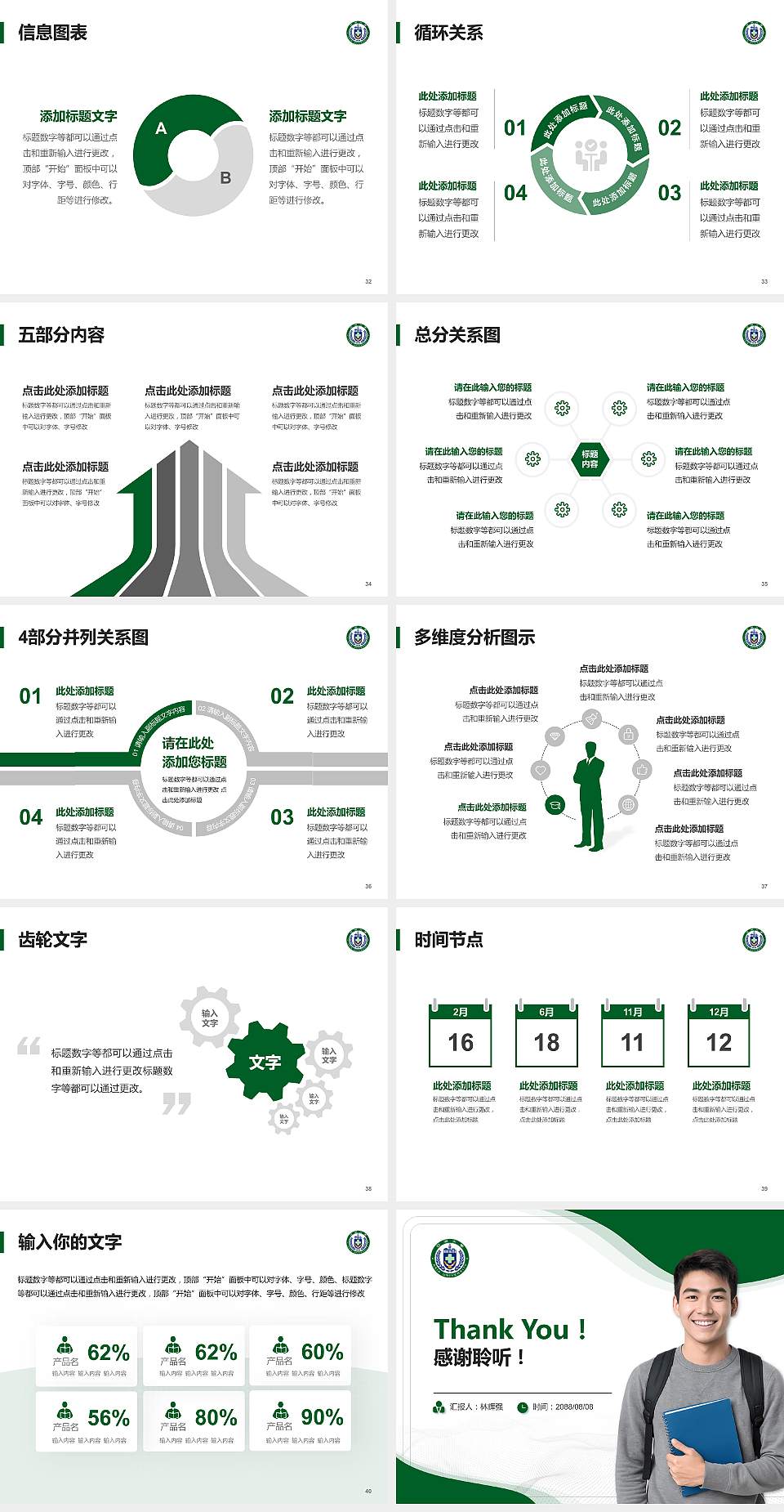 台湾亚洲大学大学生职业生涯规划书PPT模板下载4:3格式幻灯片预览图5