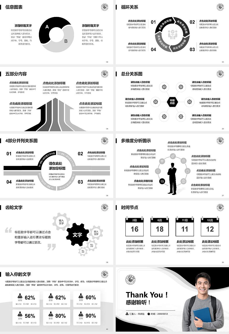 江西科技学院大学生职业生涯规划书PPT模板下载16:9格式幻灯片预览图5
