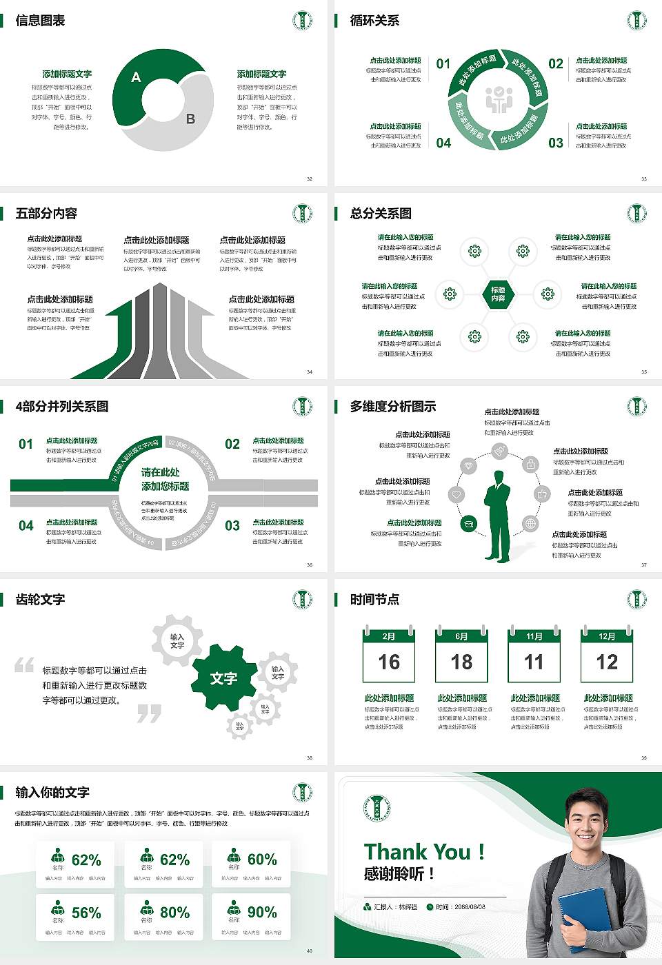 台湾大叶大学大学生职业生涯规划书PPT模板下载16:9格式幻灯片预览图5