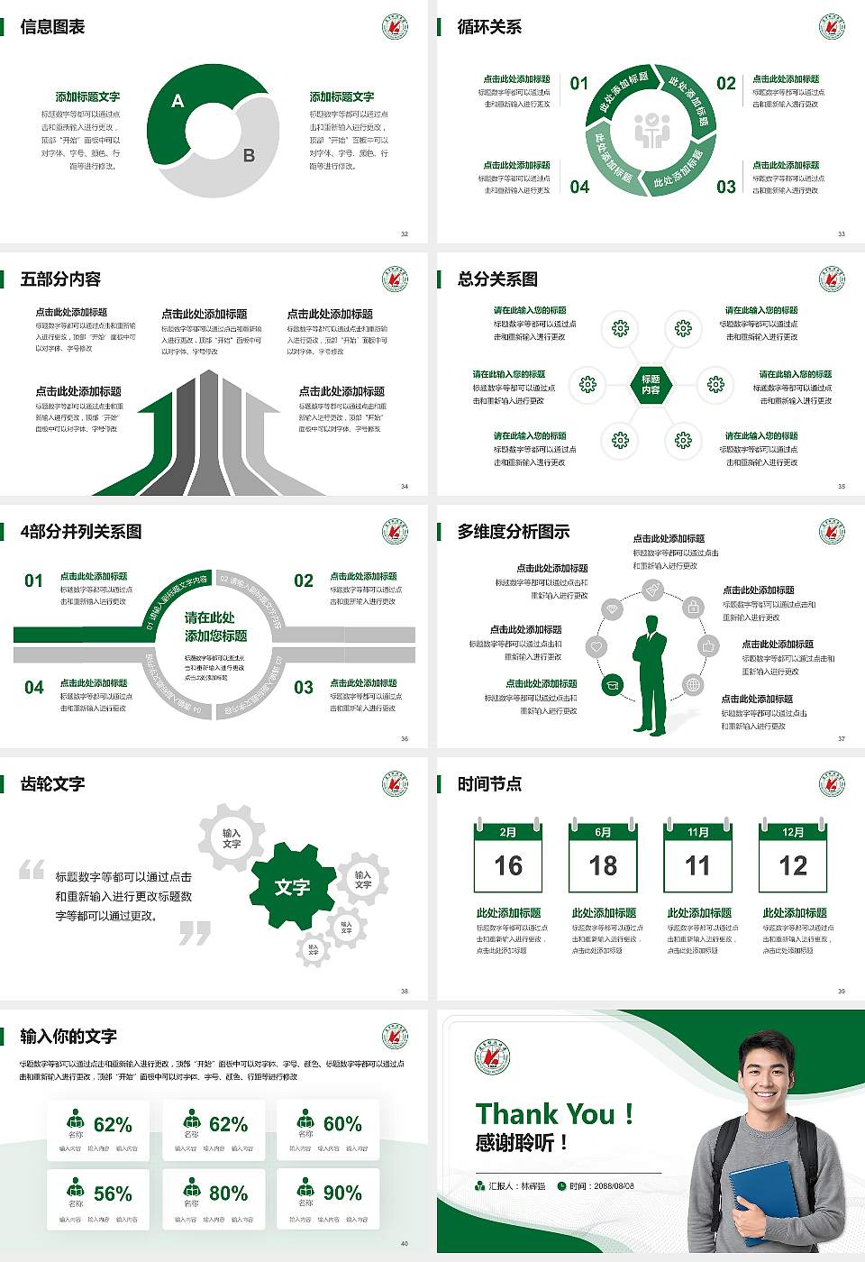 辽宁科技大学大学生职业生涯规划书PPT模板下载16:9格式幻灯片预览图5