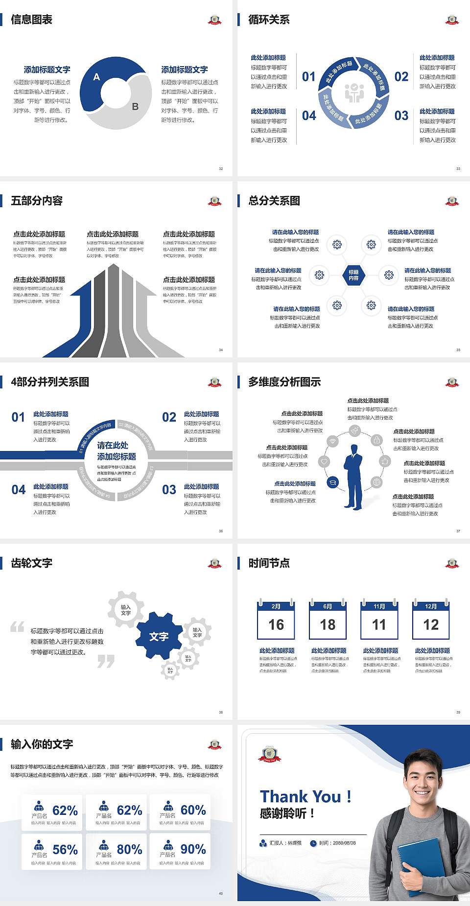 昆山登云科技职业学院大学生职业生涯规划书PPT模板下载4:3格式幻灯片预览图5