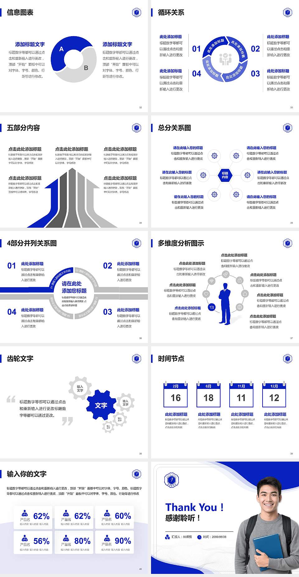 景德镇学院大学生职业生涯规划书PPT模板下载4:3格式幻灯片预览图5