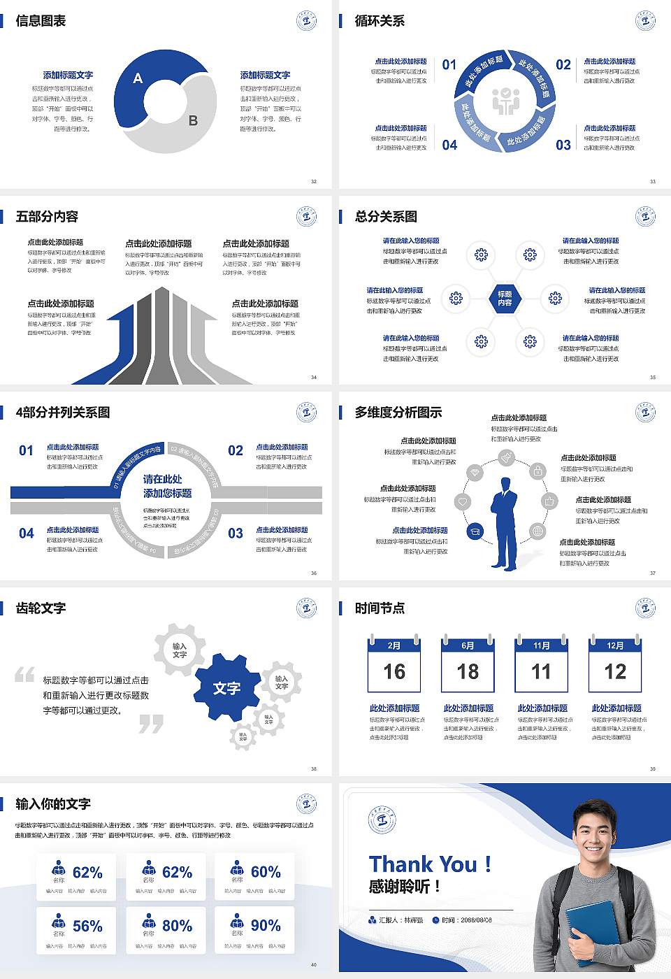 成都理工大学大学生职业生涯规划书PPT模板下载16:9格式幻灯片预览图5