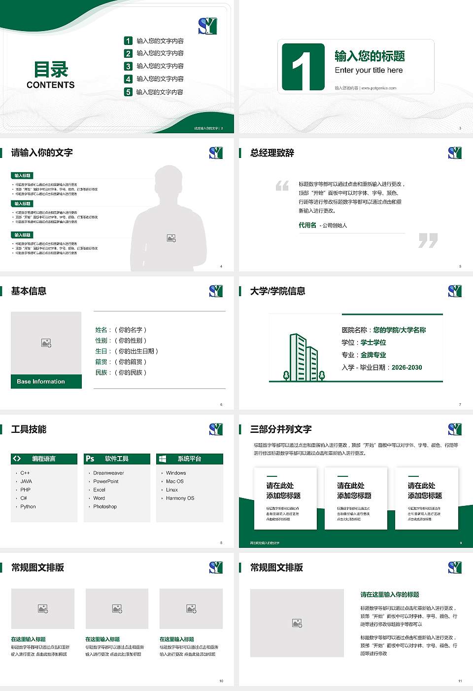 辽宁税务高等专科学校大学生职业生涯规划书PPT模板下载16:9格式幻灯片预览图2