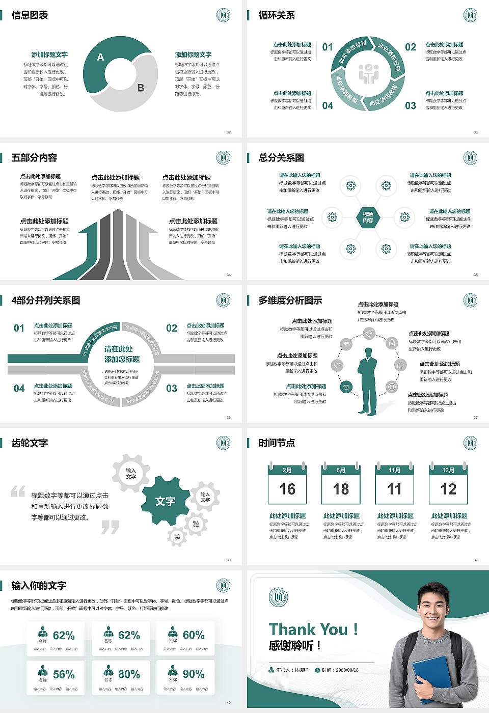 上海师范大学大学生职业生涯规划书PPT模板下载16:9格式幻灯片预览图5