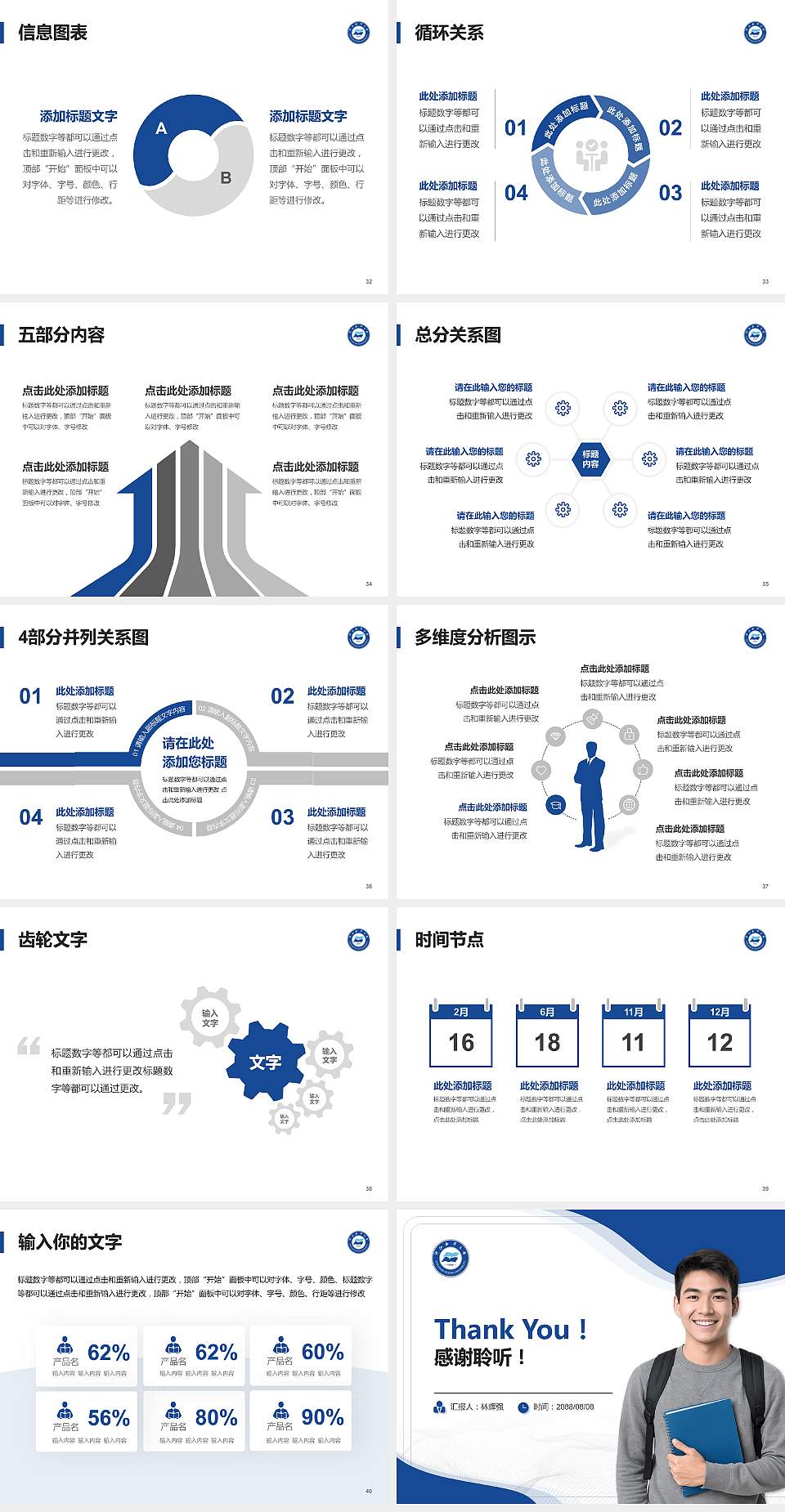 浙江海洋大学大学生职业生涯规划书PPT模板下载4:3格式幻灯片预览图5