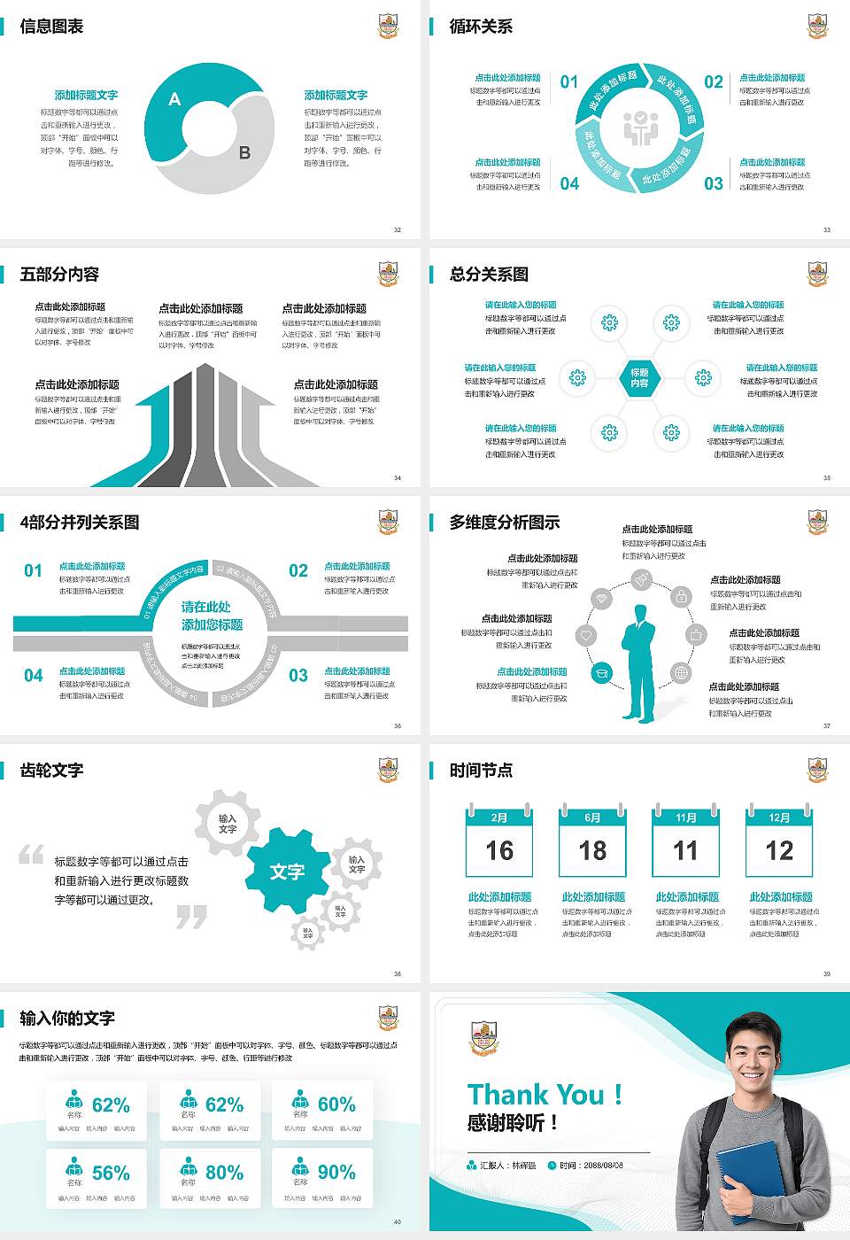 民生书院大学生职业生涯规划书PPT模板下载16:9格式幻灯片预览图5