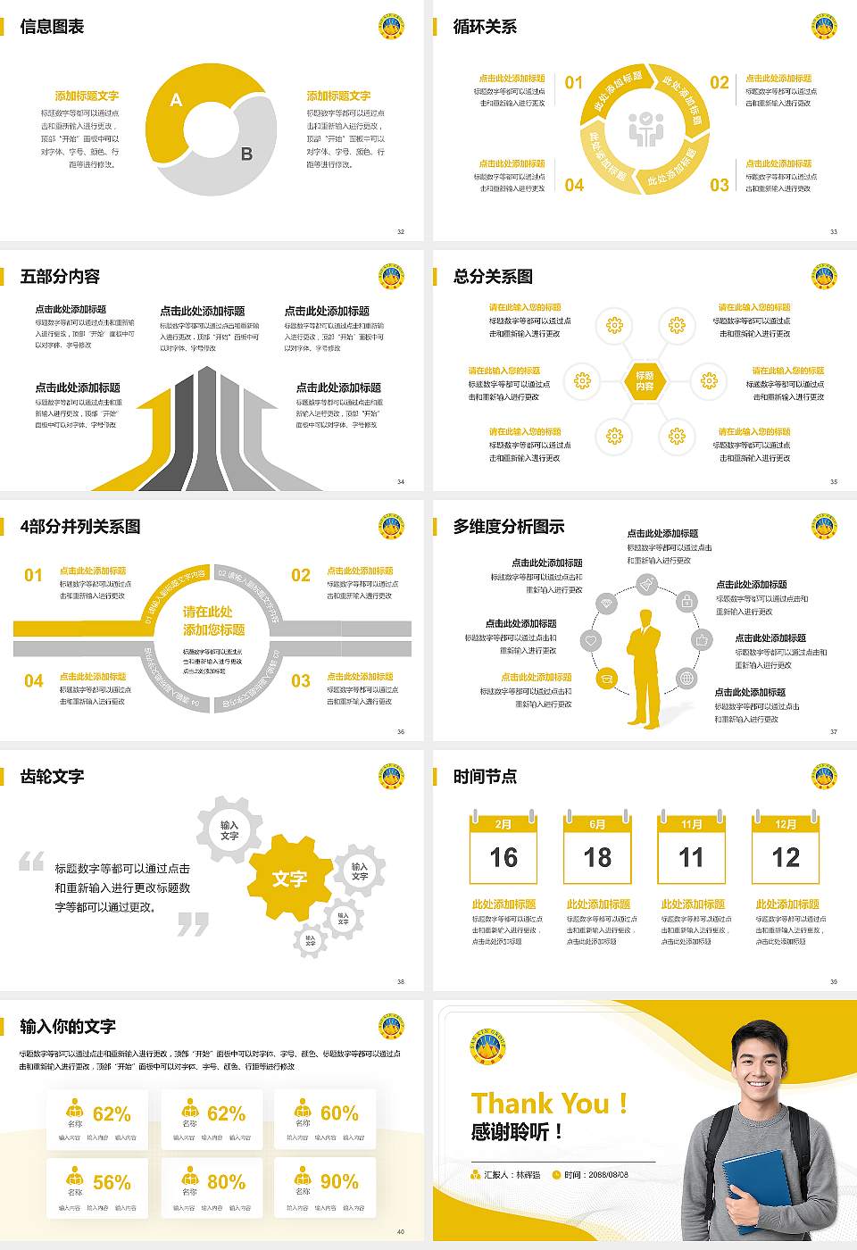 云南三鑫职业技术学院大学生职业生涯规划书PPT模板下载16:9格式幻灯片预览图5