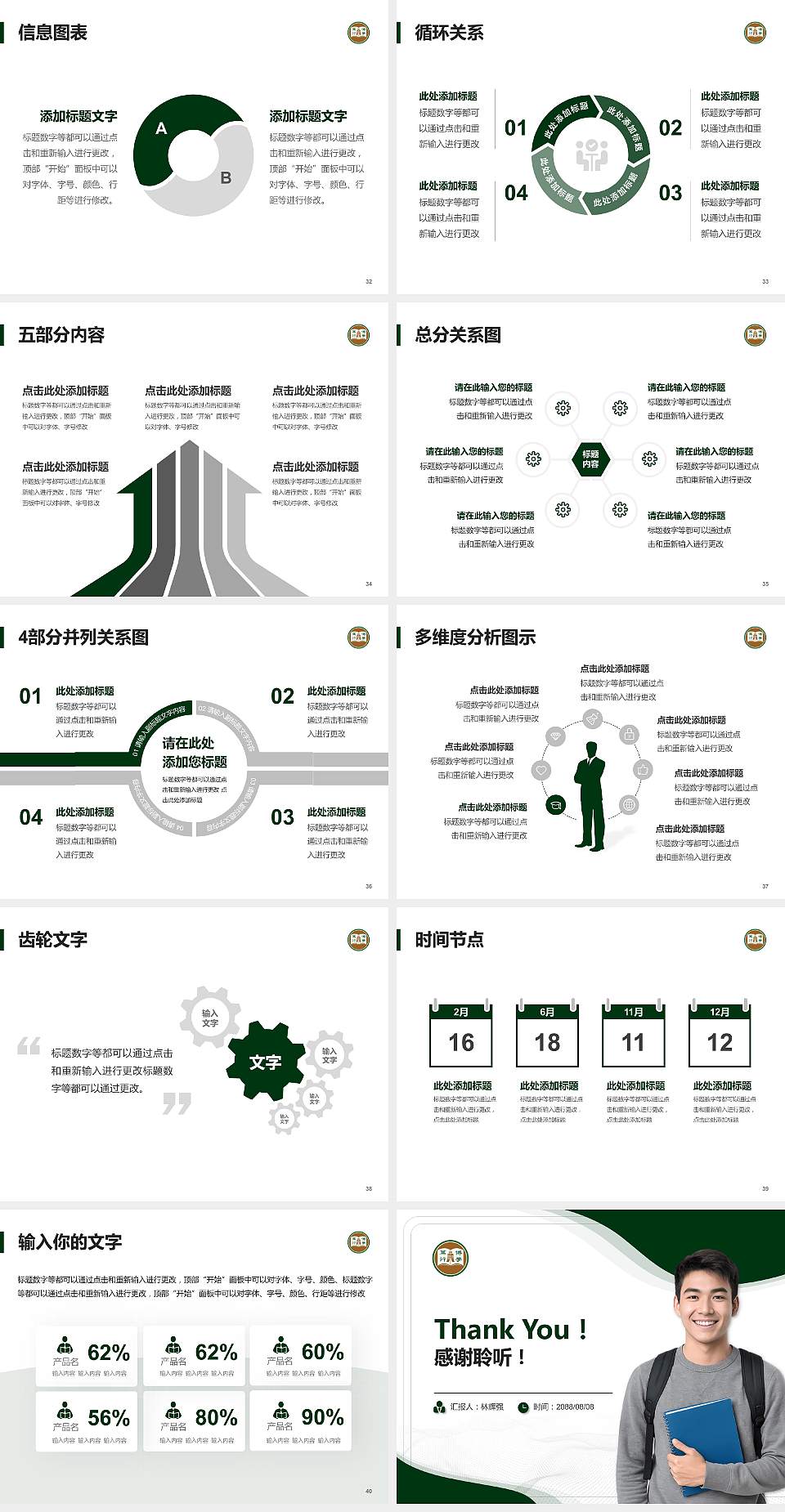 香港恒生大学大学生职业生涯规划书PPT模板下载4:3格式幻灯片预览图5