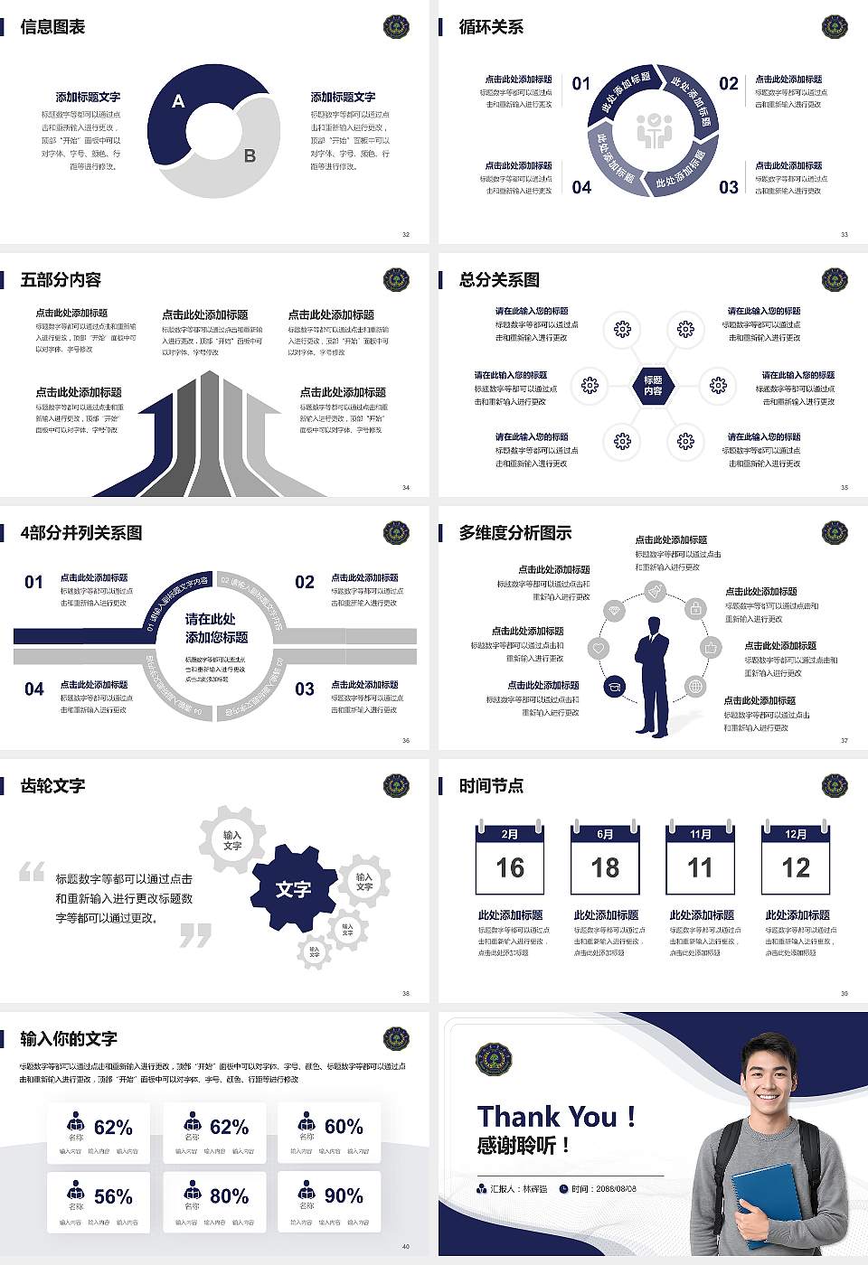云南农业大学大学生职业生涯规划书PPT模板下载16:9格式幻灯片预览图5