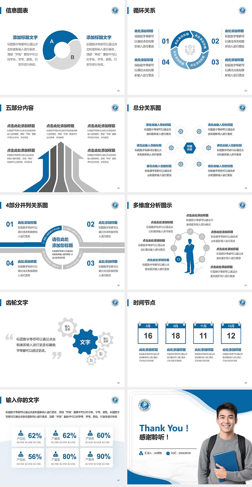 天津开发区职业技术学院大学生职业生涯规划书PPT模板下载4:3格式幻灯片预览图5
