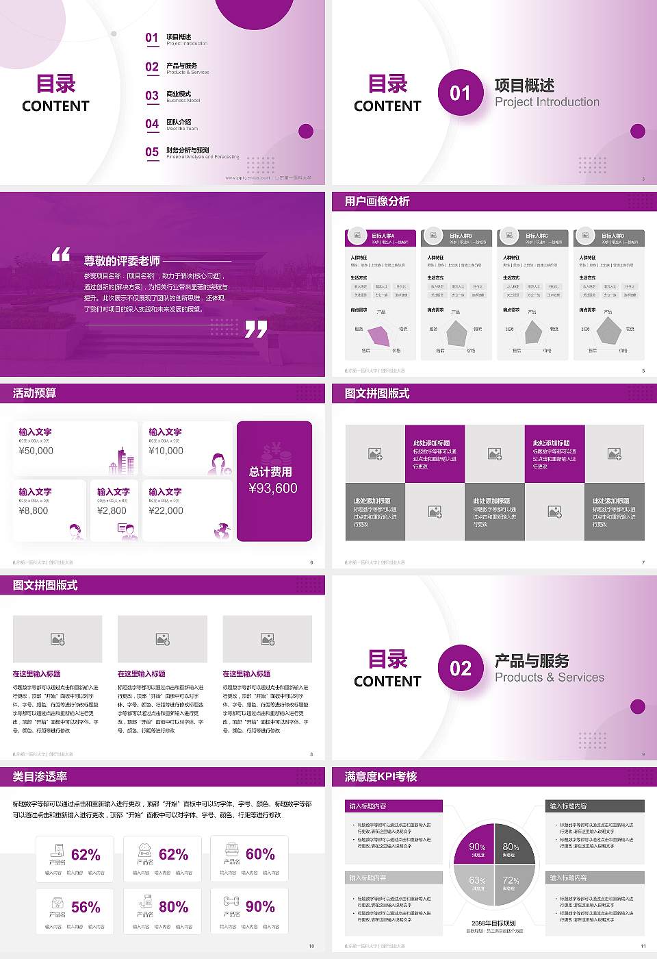 山东第一医科大学全国大学生创新创业大赛计划书PPT模板16:9格式幻灯片预览图2