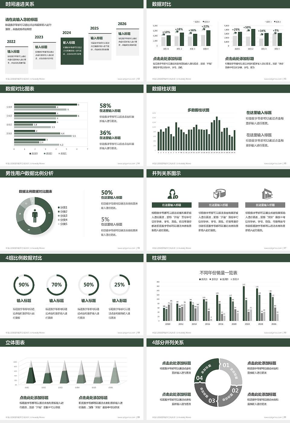 中国人民解放军陆军工程大学硕士研究生/本科生毕业论文答辩/开题报告通用PPT模板16:9格式幻灯片预览图3