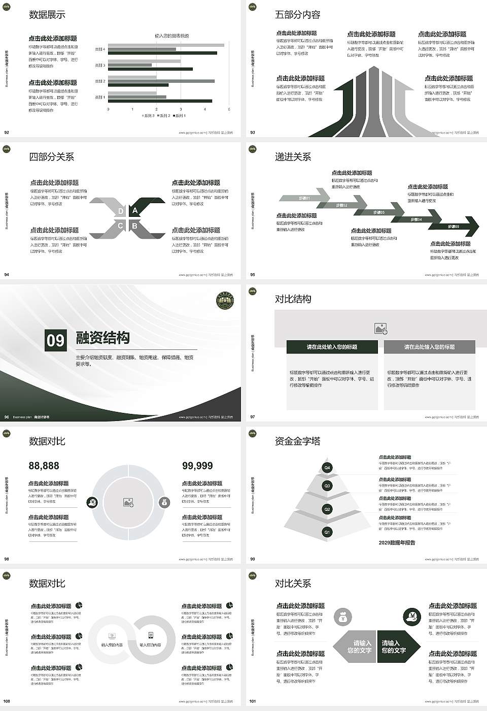 中国人民解放军陆军勤务学院专用全国大学生互联网+创新创业大赛计划书/路演/网评PPT模板16:9格式幻灯片预览图11