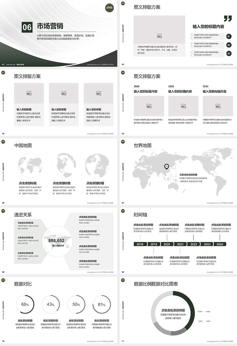 中国人民解放军陆军勤务学院专用全国大学生互联网+创新创业大赛计划书/路演/网评PPT模板16:9格式幻灯片预览图8