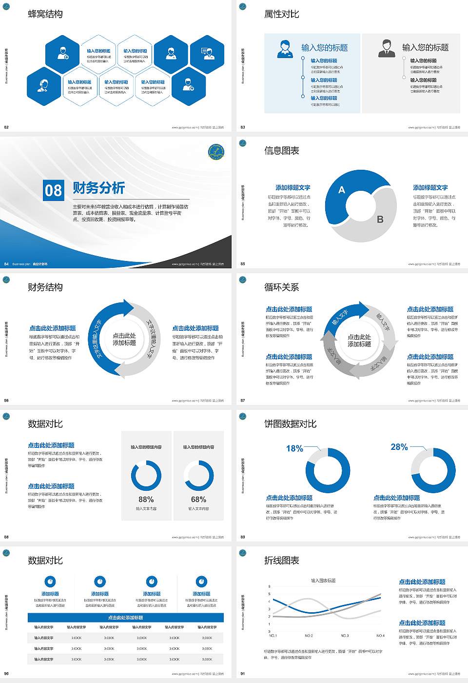 上海海关学院专用全国大学生互联网+创新创业大赛计划书/路演/网评PPT模板16:9格式幻灯片预览图10