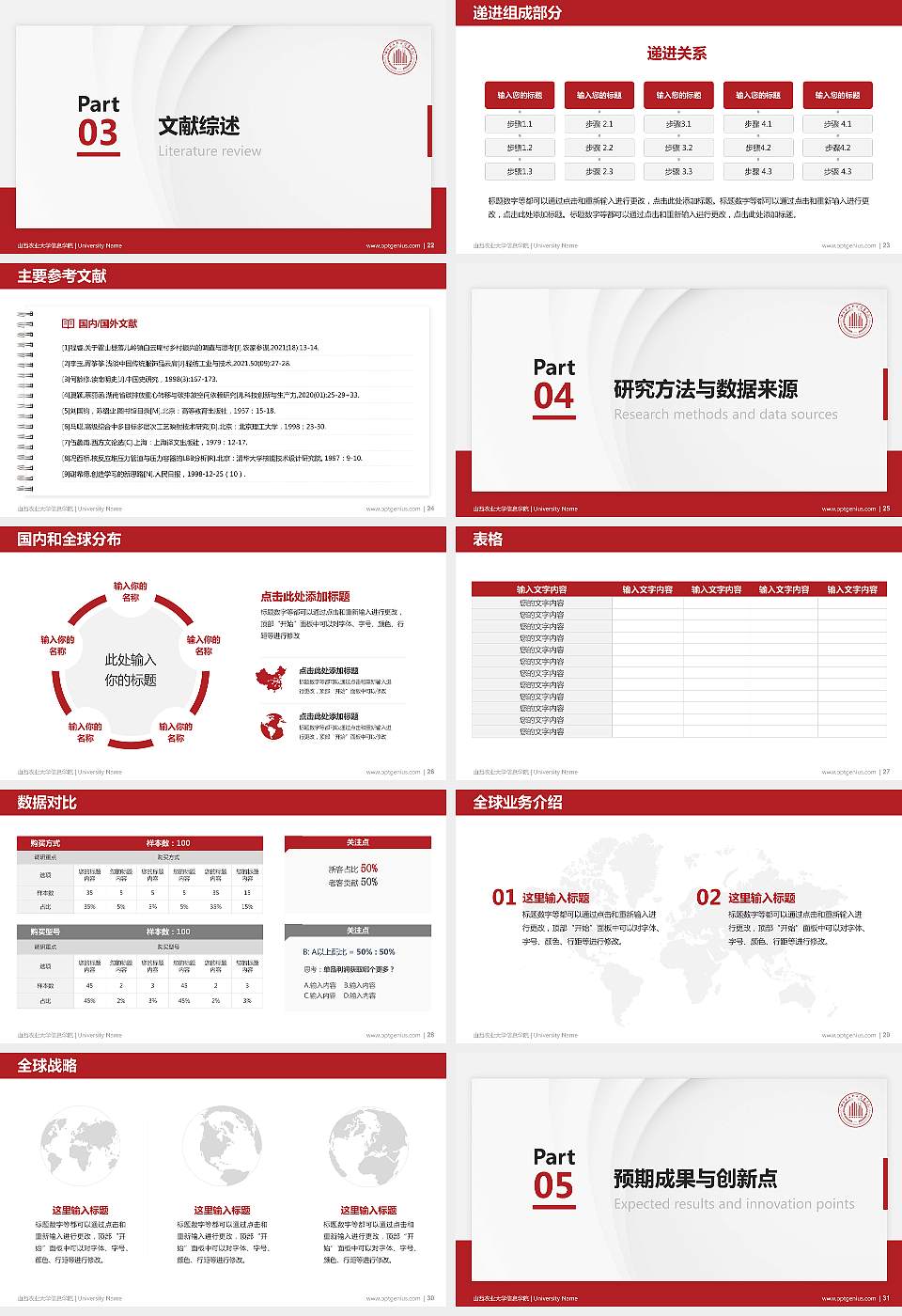 山西农业大学信息学院硕士研究生/本科生毕业论文答辩/开题报告通用PPT模板下载16:9格式幻灯片预览图4