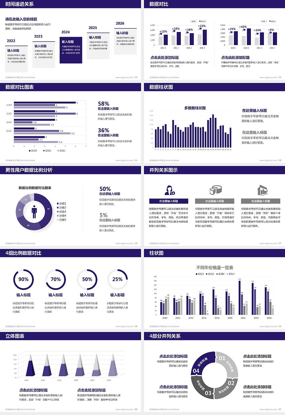 宝鸡职业技术学院硕士研究生/本科生毕业论文答辩/开题报告通用PPT模板下载16:9格式幻灯片预览图3